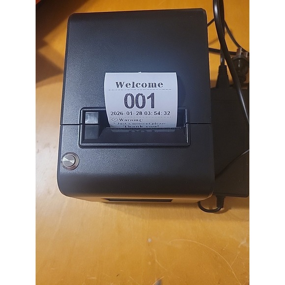 The Unbranded Brand Other - Auto-Cutter Ticket Printer Take a Number Dispenser 57mm Receipt Ticket Thermal